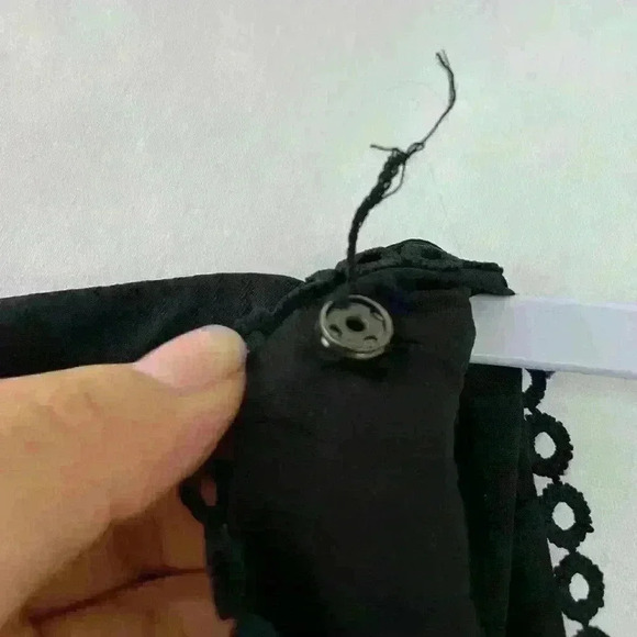 Sachin and Babi Sara Black V-Neck Gown Dress Size 4 - Picture 12 of 15